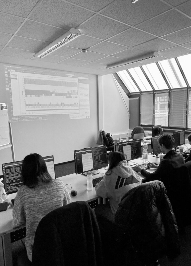 Class room of the BioSim Module at the Heinrich-Heine University